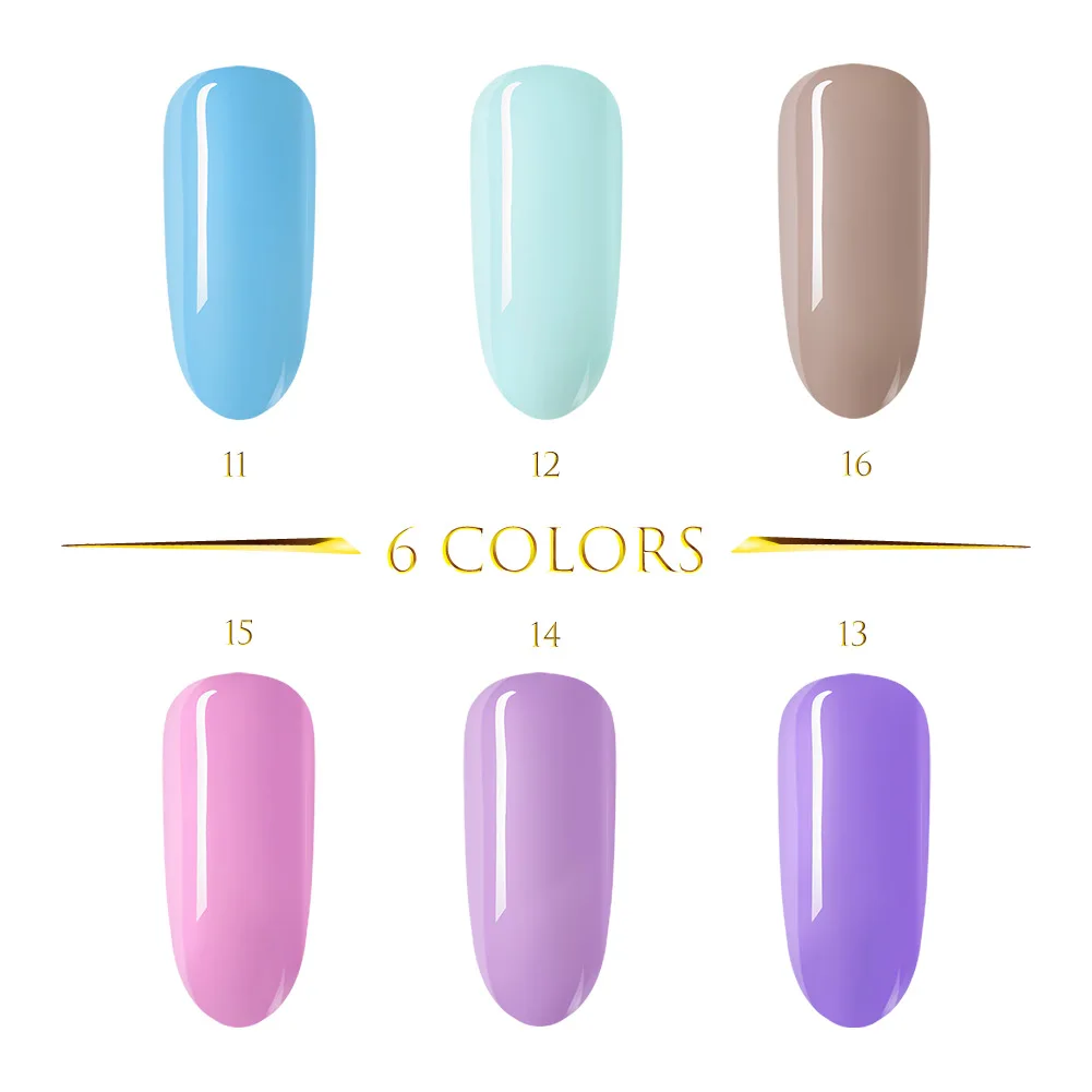 6Gel Polish Kit 3 Гель-лак для ногтей COSCELIA, 8 мл, 6/10 шт., набор гель-лаков для ногтей, все для маникюра, набор для дизайна ногтей, набор для ногтей - Цвет: 6Gel Polish Kit 3