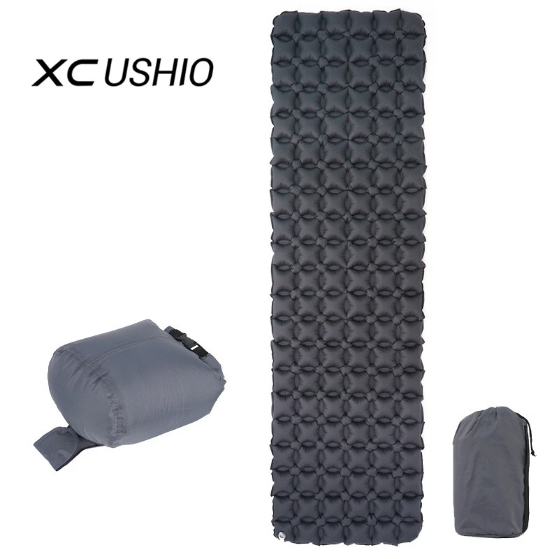 

Ultralight Inflatable Mattress Camping Sleeping Pad TPU Air Mattress Camping Sleeping Mat with Inflator for Tourist Hiking