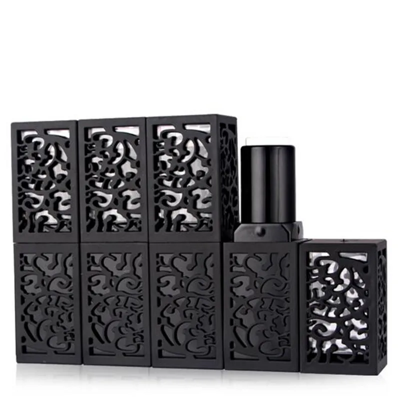 5 шт./лот пустая многоразовая бутылочная трубка для губной помады с черными