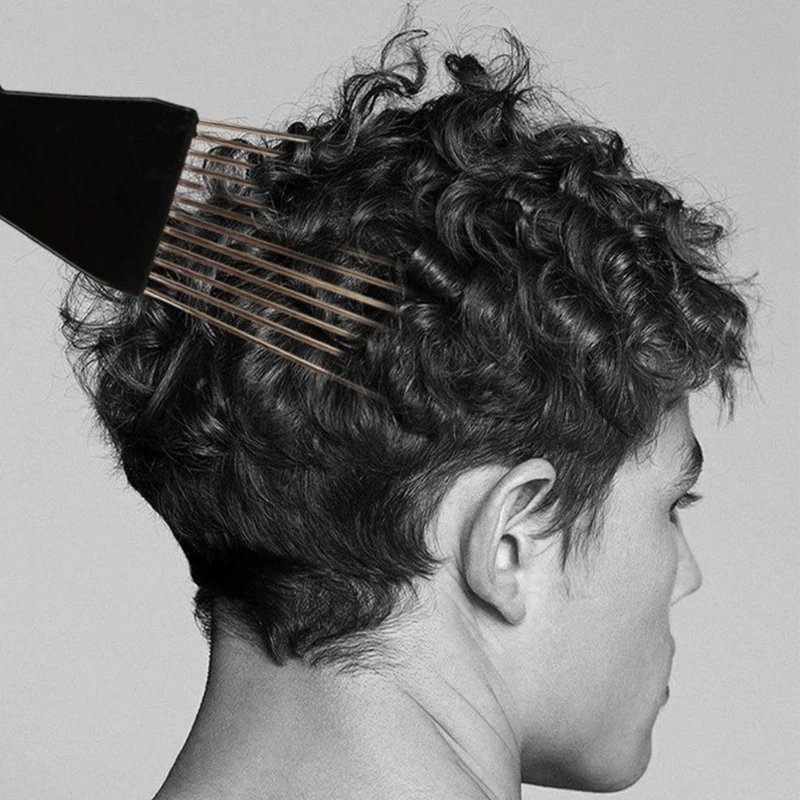 

Metal Wide Tooth Afro Pick for Curly Hair Lift Picks Comb Tool Wig Braid Styling Tool for Men Women
