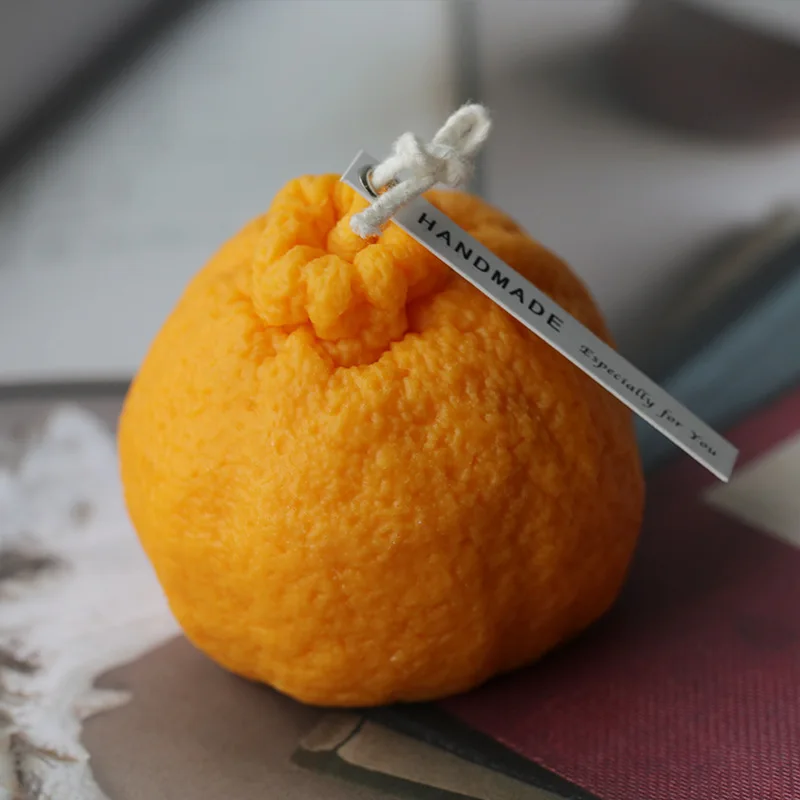 Оранжевая форма для изготовления мыла прочная силиконовая ручной работы