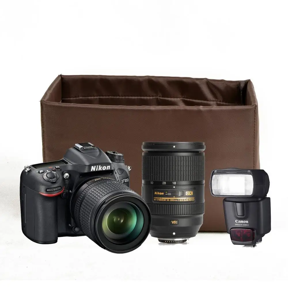 

Men Photography Waterproof Messenger Bag Oil Batik Canvas w/ Top Layer Leather Bag Waterproof SLR Camera Shoulder Bags For Canon