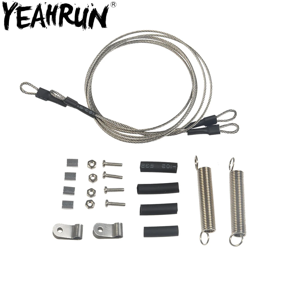 

Стальной канат для радиоуправляемой машины, набор модифицированных запчастей для радиоуправляемого гусеница, стальной канат для 1/10, TRX-4, TRX4, RC, детали гусеничного трактора, запчасти для любителей игрушек