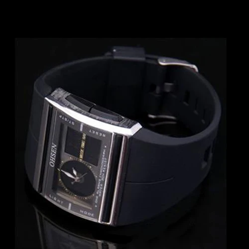 Digital Analog Watch Men LED Luminous Date Rubber Band Sport Men's Boy's Wrist montre homme часы мужские наручные |