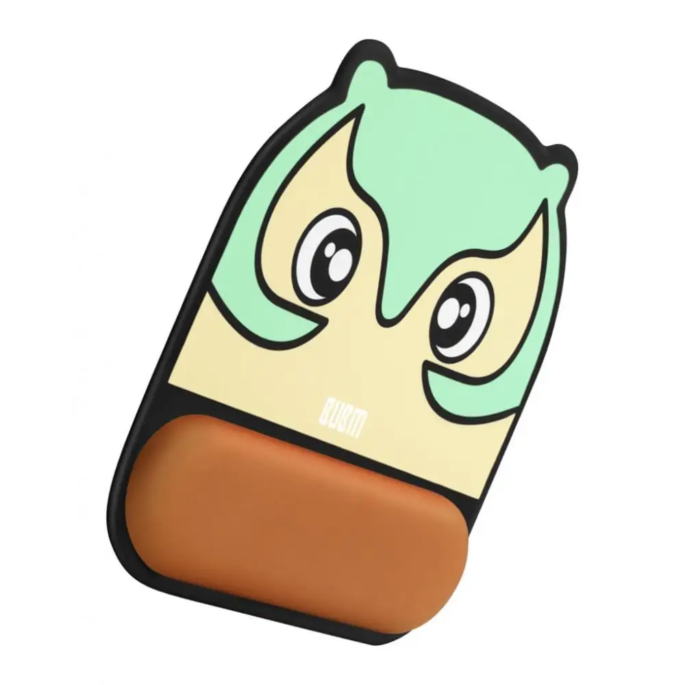 

Comfort Mouse Pad Silicone Cartoon Nonslip Mouse Pad Owl Pattern Light Green