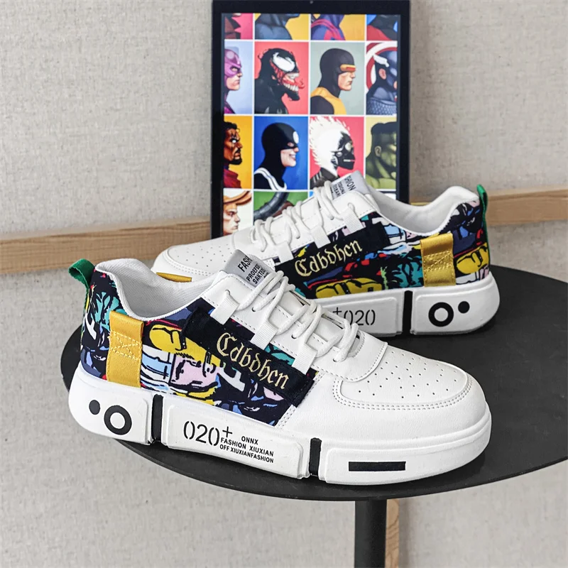 

Кроссовки мужские с низким вырезом, Вулканизированная подошва, модная брендовая удобная обувь, парусиновая обувь для пар, черные белые