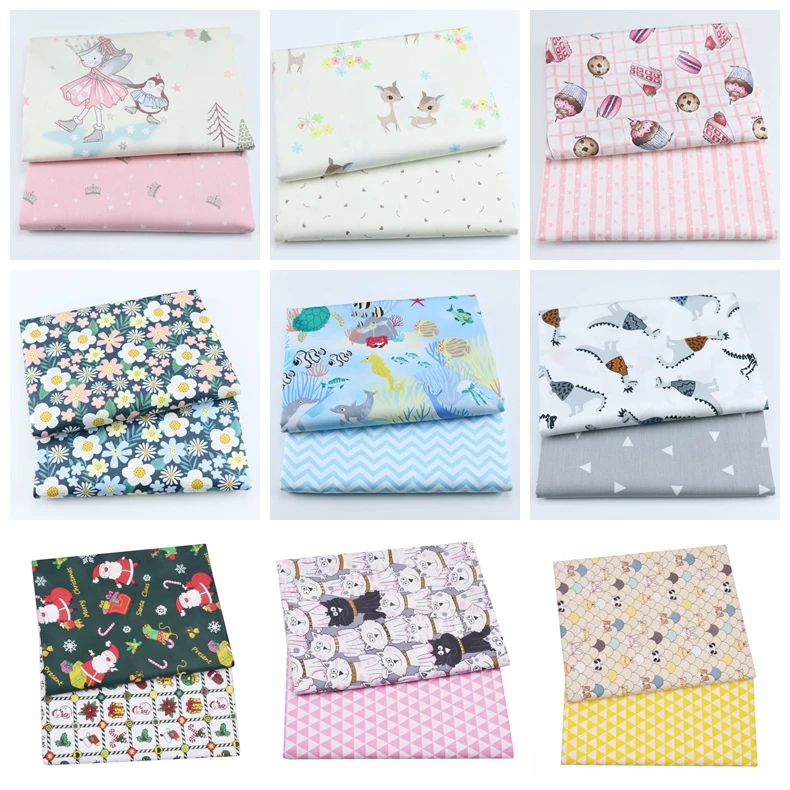 Комплект из 2 предметов 50x40 см с цветочным узором и изображением оленей Животные