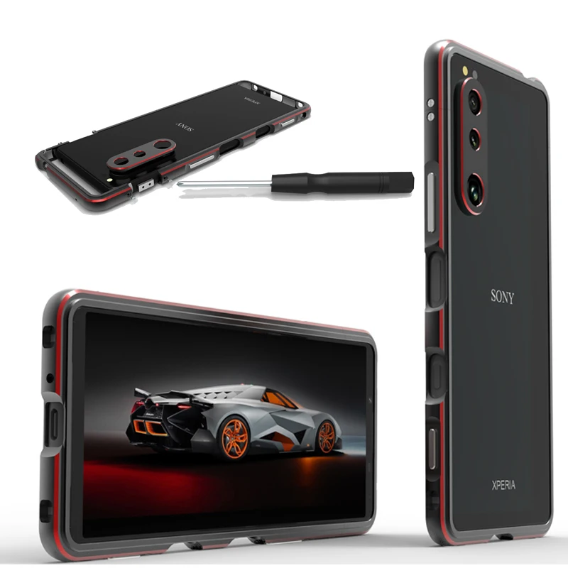 

Bumper Case For Sony Xperia 5 III Luxury Aluminum Metal Phone Frame for Sony Xperia 5III 5 iii Metal Protector
