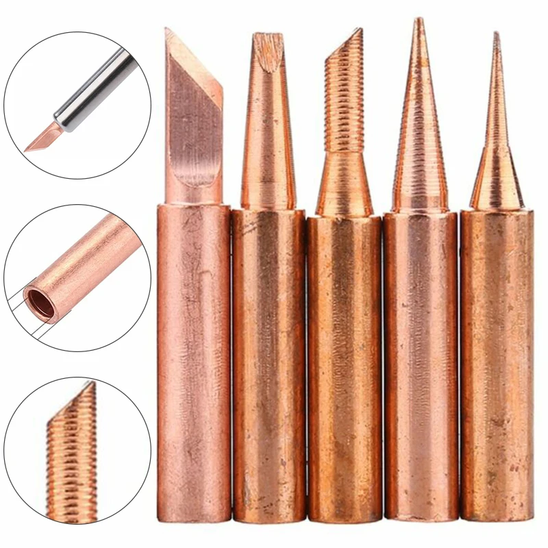 

Copper Replacement Various Sizes Solder Iron Tips 900M-T For Soldering Station