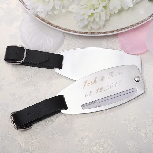 Персональная бирка на багаж с кожаной ручкой свадебный бизнес подарок для мужчин