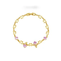 jewelry faux gold fashion simple zircon japanese and korean bracelet factory wholesale bracelet female