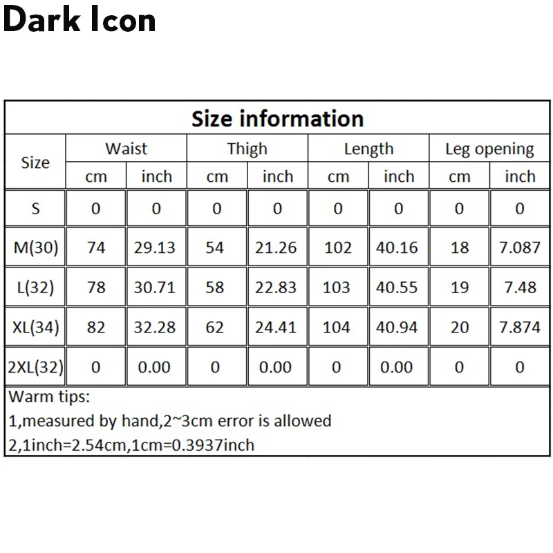 Dark Icon Middle Split High Street Jeans Men Washing Grey Straight Hip Hop Jeans Men's Denim Pants