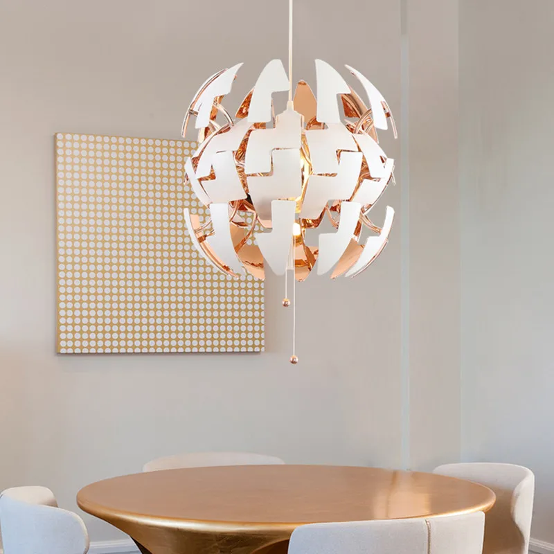 Современный индивидуальный подвесной светильник s круглый с деформацией