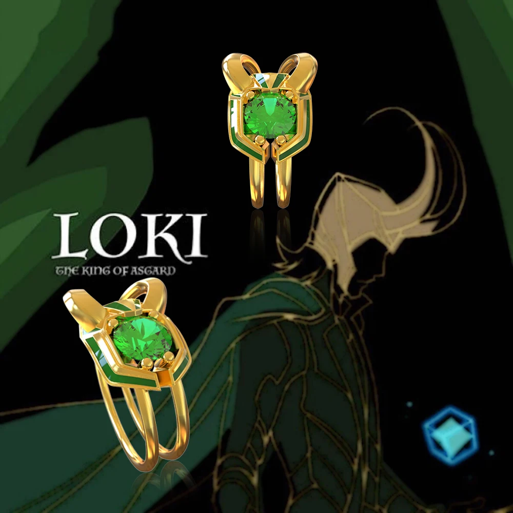 Xcostume Loki Laufeyson Odinson Золотое кольцо зеленый карнавальный костюм аксессуары