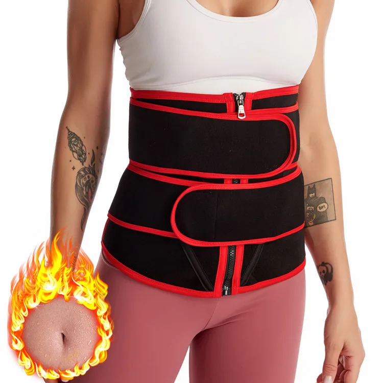 

Women's sports belt belt postpartum body shaping and abdomen belt with neoprene corset waist seal elastic belt