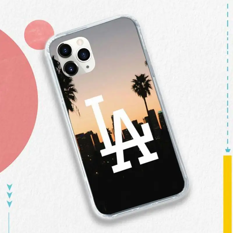 

Los Angeles California Travel pattern Phone Case for iPhone 11 12 mini pro XS MAX 8 7 6 6S Plus X 5S SE 2020 XR