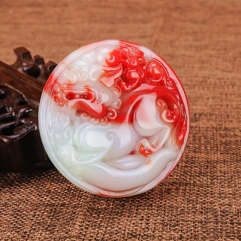 

Hot Selling Natural Hetian Jade Pixiu Pendant Charm Jewellery Women's Hand-Carved Pendant for Women Men Fashion Accessories
