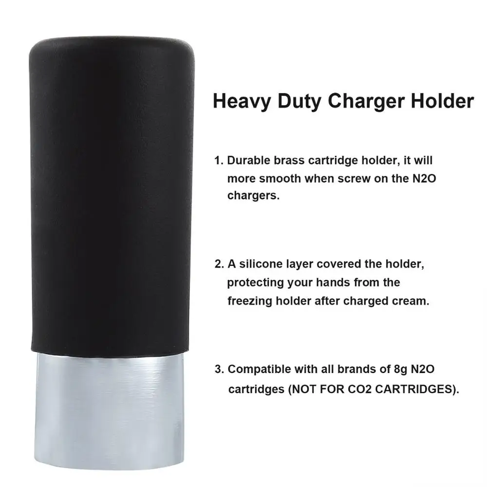 Дозатор для взбитых сливок из нержавеющей стали профессиональный крем взбивания