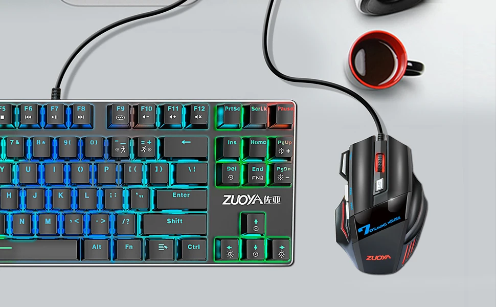 ZUOYA игровая мышь dpi, регулируемый светодиодный, яркий, проводной, оптическая, USB, геймерская мышь, игровая мышь для ПК, компьютера, ноутбука, профессиональная