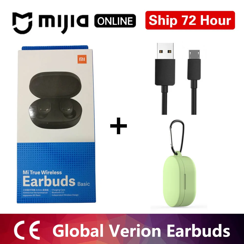 redmi leisure green Xiaomi Redmi Airdots TWS Bluetooth наушники стерео бас BT 5,0 наушники с микрофоном свободные Наушники управление AI - Цвет: redmi leisure green