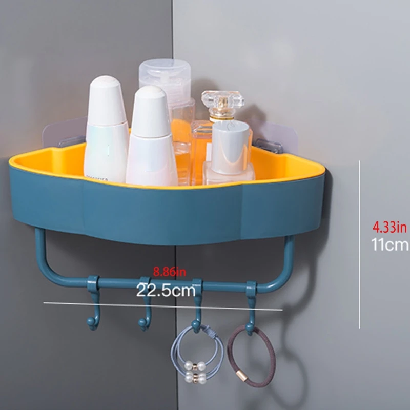 

Household Punch-Free Corner Wall Hanging Shelf For Kitchen Bathroom Dormitory Bathroom Hardware Shelf