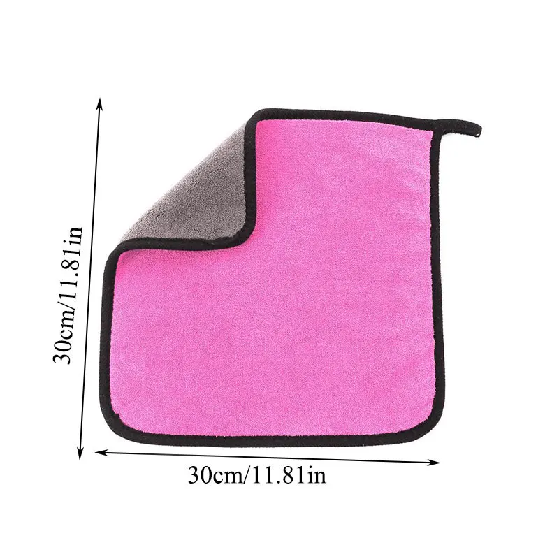 

Thicken High Density Towel 1PC Comfortable Coral Velvet Cloth Durable Fashion Double Sided Towel Cleaning Towel For Cleaning