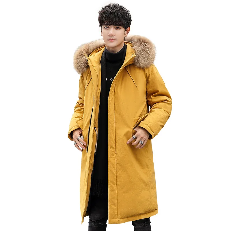 

jacket Down men's 2020 winter new white duck down jacket medium and long down jacket