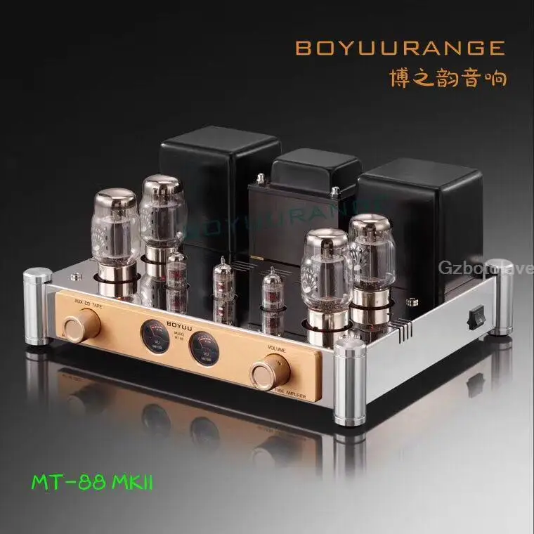 MT-88 ламповый усилитель KT88 Push-pull amp Reisong ручной работы Ecc82 Ecc81 ламповый усилитель MT88