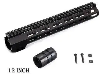 12 Тактический прицел крепление " 9" 1" 12" 13," 15" 1" дюймов AR15 поплавковая M-LOK Keymod Handguard для охотничьей тропы w стальная гайка - Цвет: 12