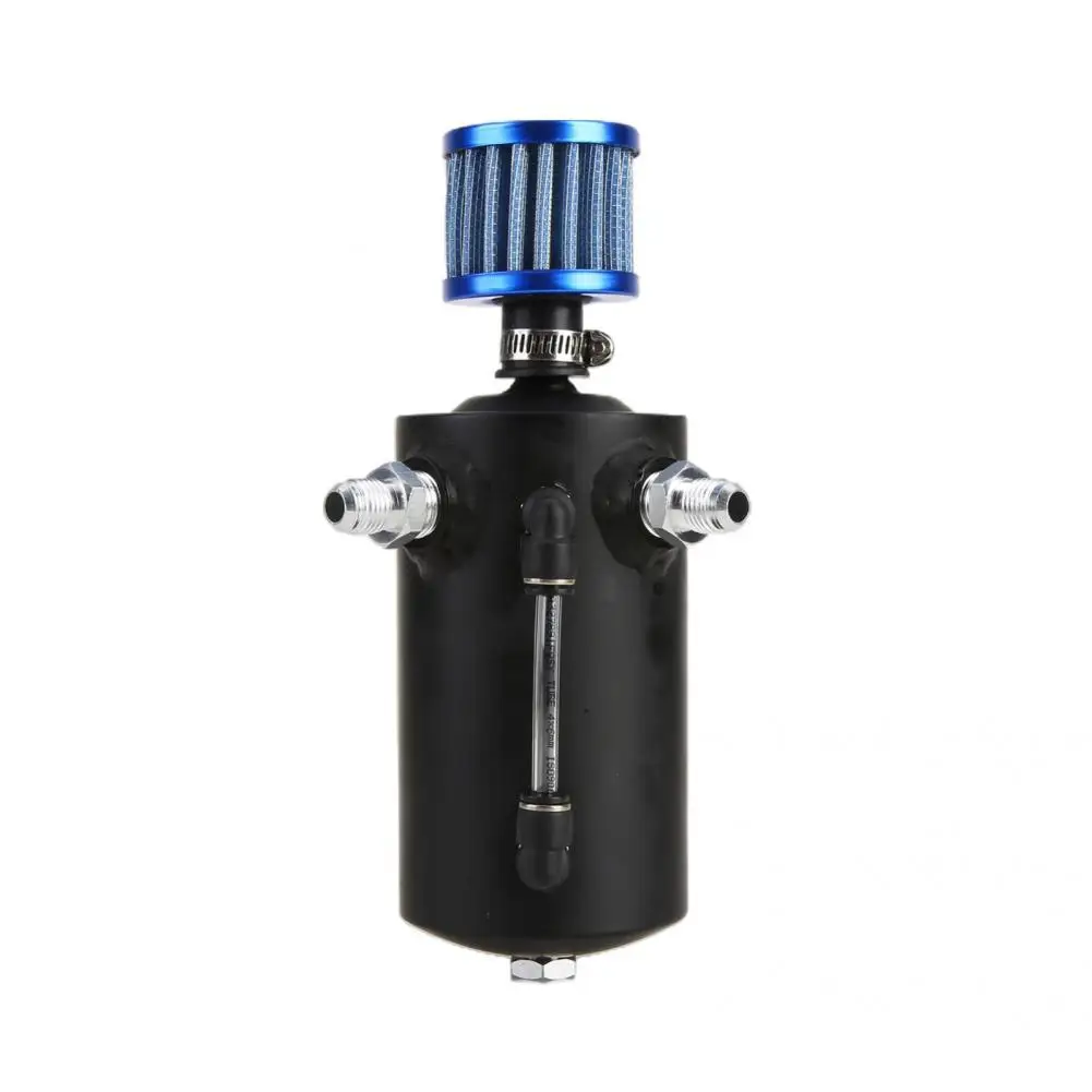 

Car Fuel Container 500ml Universal Aluminum Allo Oil Catch Tank Can with Filter for Car