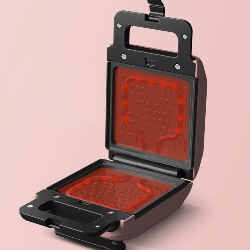 220V электрическая машина для производства сэндвич завтрака съемный вафли яичный