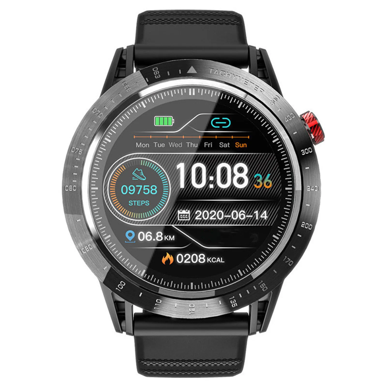 HIPERDEAL(HIPERDEAL) Смарт часы 1 3 дюйма с GPS водонепроницаемым режимом мульти упражнений