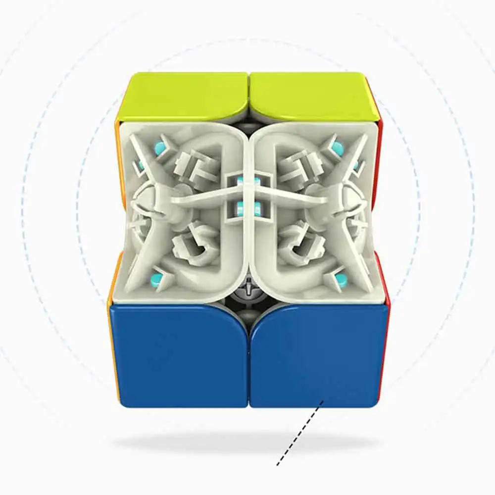 Новый MoYu Yuhu WeiPo WR M 2x2x2 Магнитный Скорость куб 2*2 магнитные наклейки cubo magico пазл