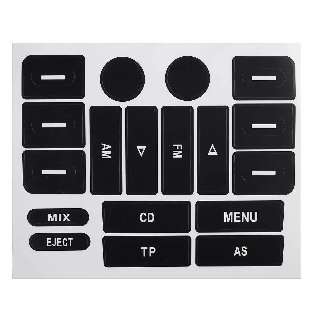 

1x Car Radio Button Repair Decals Stickers New Radio Button Repair Sticker Decal For VW For Golf MK5 & For Passat