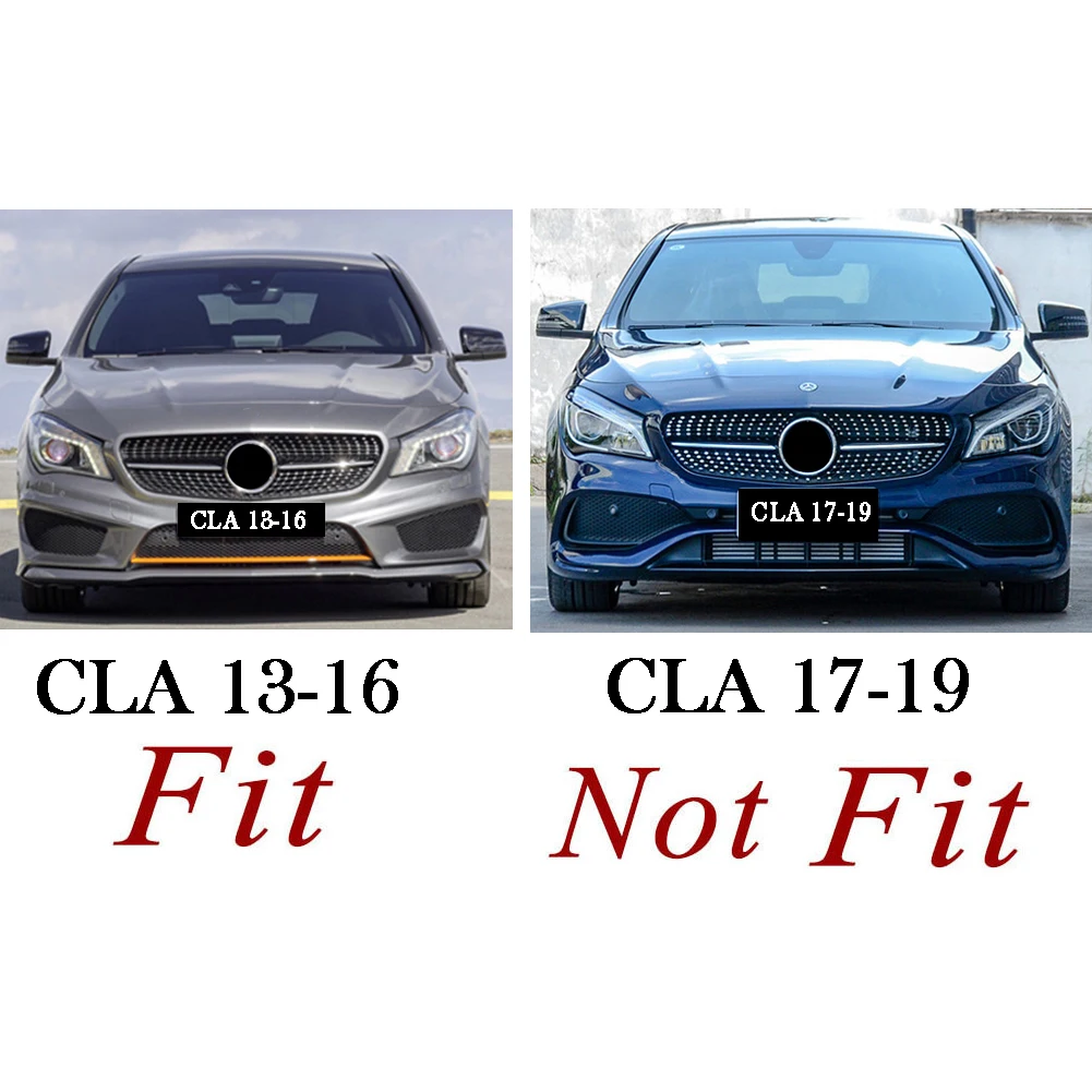 Передний гоночный заготовка Бампер решетка для Mercedes Benz W117 CLA Class 2013 2014 2015 2016 GTR Diamond