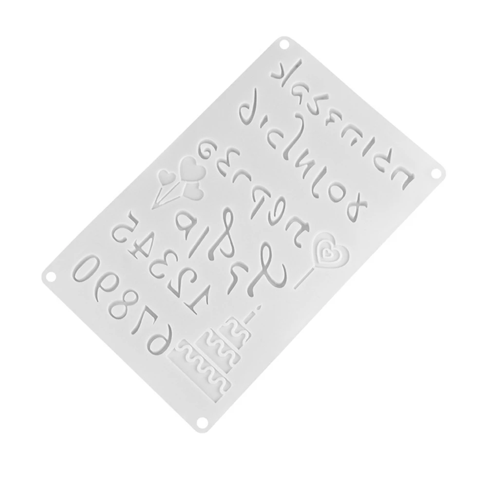Креативные ивритские буквы арабские цифры DIY силиконовые формы для шоколада