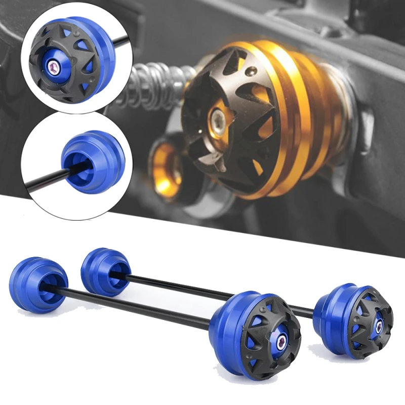 

Front and Rear Axle sliders Fork wheel protection Crash pad kit For SUZUKI GSXS GSX-S 1000 F S 1000F 1000S KATANA