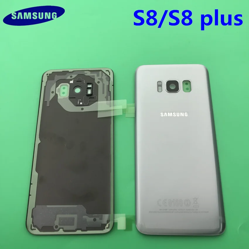 Передний экран стекло объектив samsung Galaxy s8 edge G950 S8 plus G955 Задняя крышка батареи задняя крышка корпус с клеем
