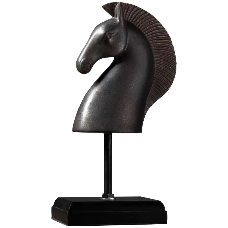 

[MGT]American retro horse head creative decoration home office porch wine cabinet decoration crafts display