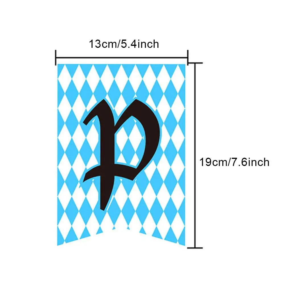 

Banner Balloons Oktoberfest Bavarian Flag Bavarian Meadow Party Decoration Balloons Set Waterproof Reusable Banner