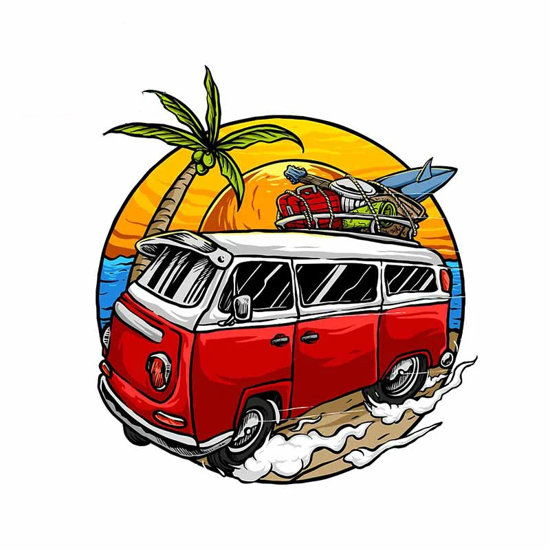 

Car Stickers Camper Travel Waterproof Personality for Window Covering Scratch Stickers PVC, 13cm X 12cm