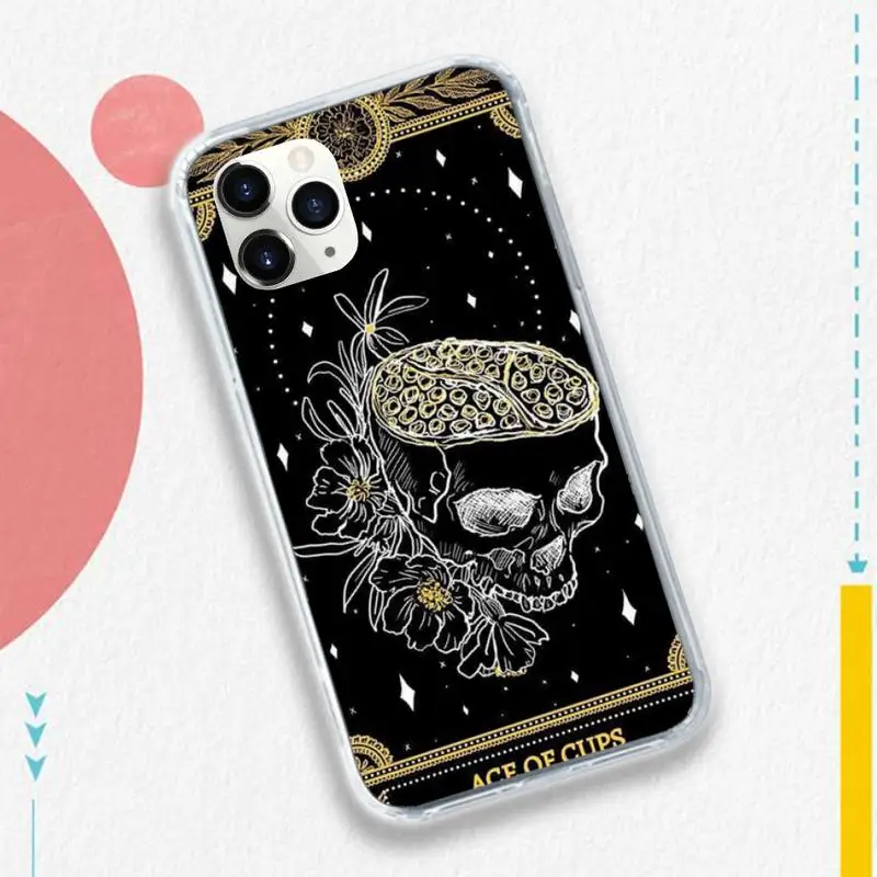 

Tarot skull Horror terror aesthetic Phone Case for iPhone 11 12 pro XS MAX 8 7 6 6S Plus X 5S SE 2020 XR