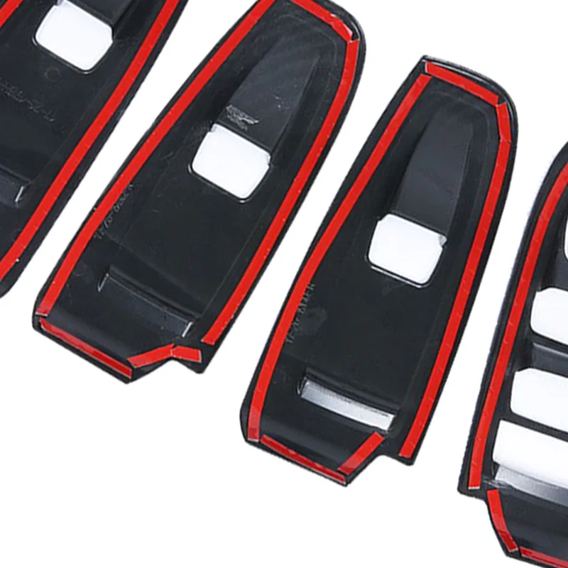 4Pcs ABS Carbon Fiber Interior Door Window Lift Button Switch Panel Cover Trim Molding for Subaru XV Crosstrek 2018 LHD | Автомобили и