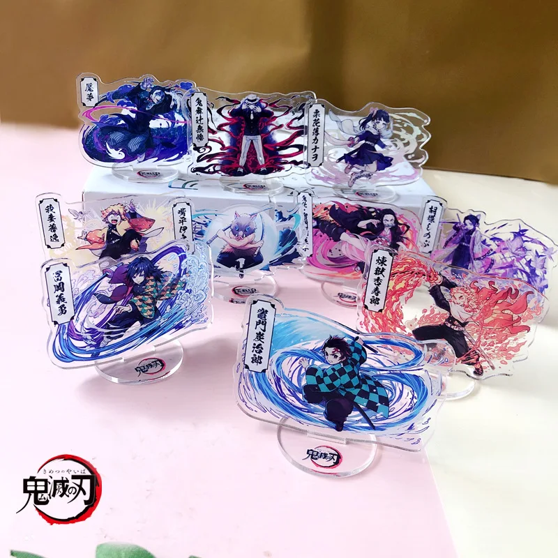

New Animation Demon Slayer Cartoon Stand Brand Decorations Card Set CN(Origin)