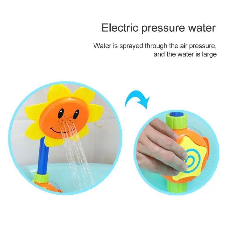 Новинка Детская ванна спрей с подсолнухами насадка для душа детский смеситель