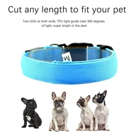 pet supplies dog light up collar rechargeable led collar teddy golden retriever large medium and small dog pet collar