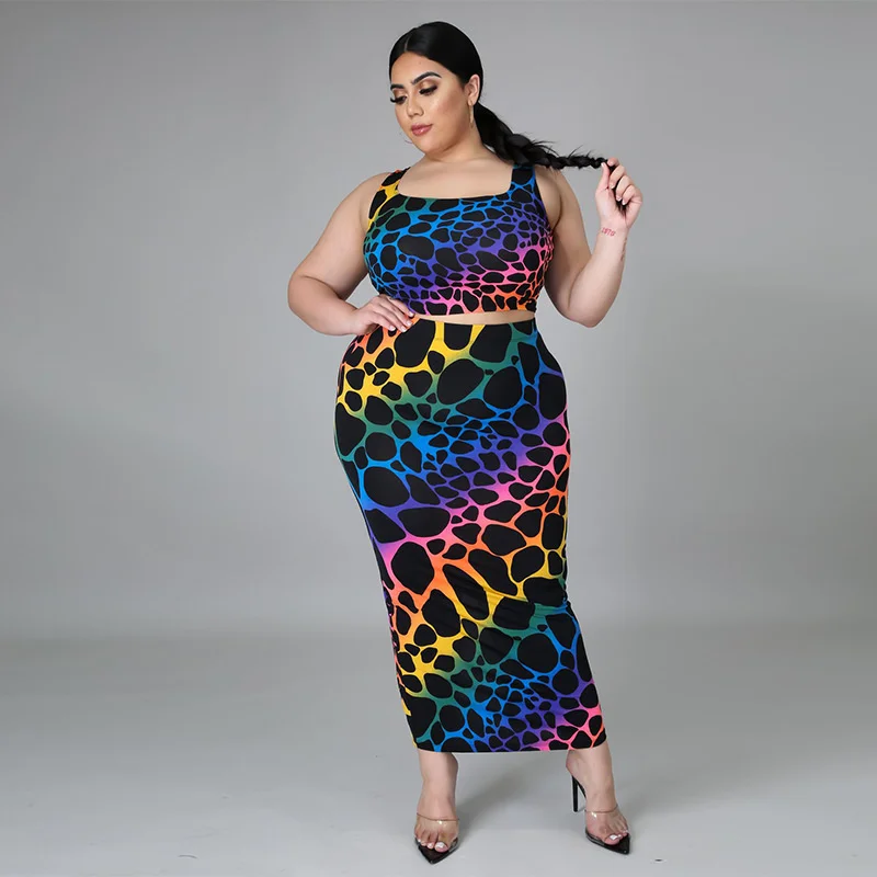 2021 размера плюс 5XL комплект из двух предметов для Для женщин спортивный костюм с