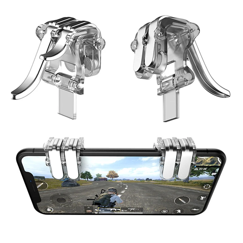 Игровой контроллер W6 PUBG геймпад джойстик с шестью пальцами металлический