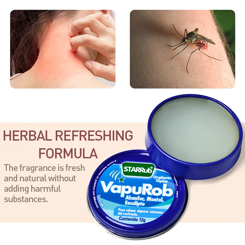 1 шт. травяной мята репелленты крем обновления головного мозга с защитой от