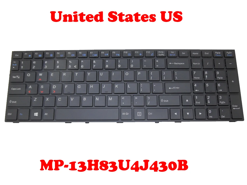 P650SE P650SG клавиатура с английской подсветкой для CLEVO P650 MP-13H83U4J430B 6-80-P6501-011-1 США